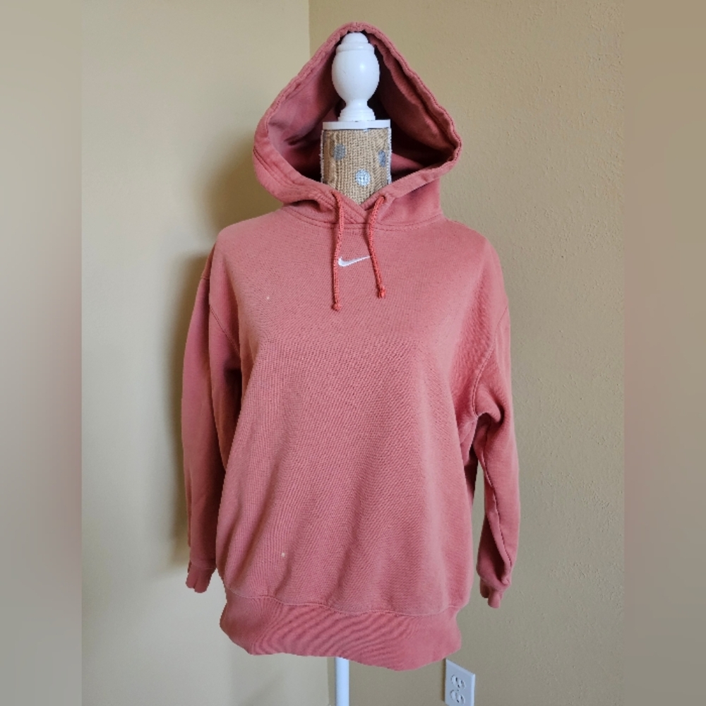 Nike Center Swoosh Orange Pullover Hoodie Phoenix XS